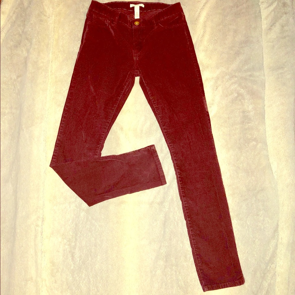 Banana Republic 27 wine color corduroy
